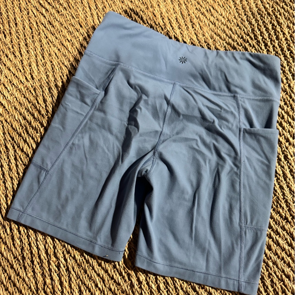 Athleta Girl Stash Your Treasure Sky Blue Active Shorts